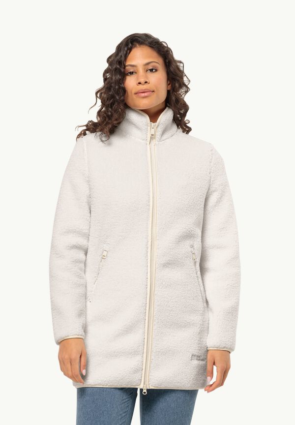 HIGH CURL COAT W - cotton white XL - Women's fleece coat – JACK WOLFSKIN